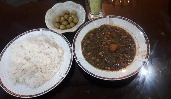 عکس قورمه سبزی فیک