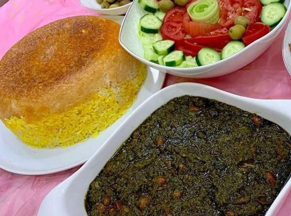 عکس قورمه سبزی فیک