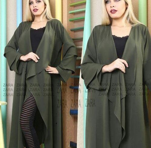 عکس مدل مانتو جلو باز یقه شالی