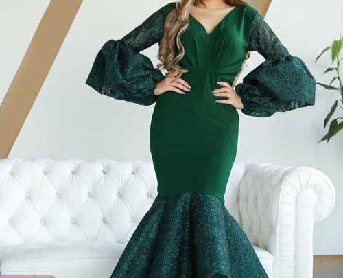 عکس لباس مجلسی کوتاه مدل ماهی