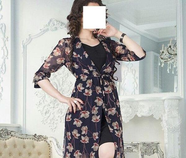 عکس مدل مانتو اسپرت حریر گلدار