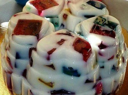 عکس ژله شیشه خورده