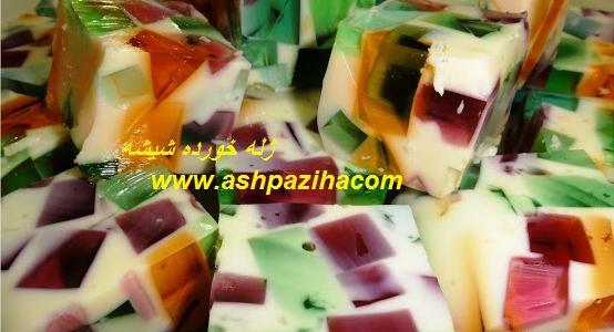 عکس ژله شیشه خورده