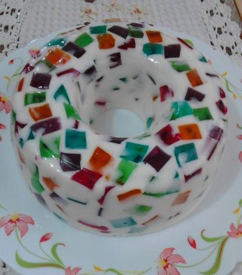 عکس ژله شیشه خورده