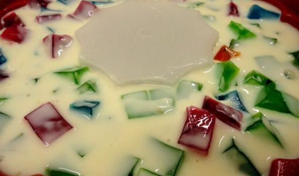 عکس ژله شیشه خورده