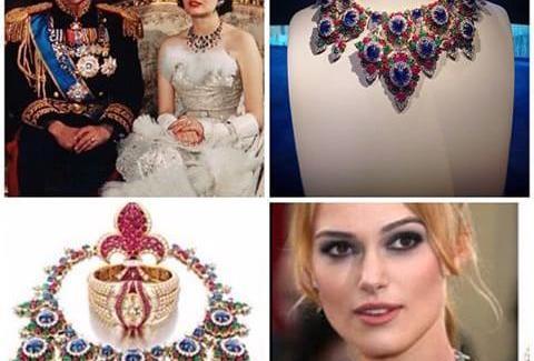 عکس گردنبند ثریا پهلوی
