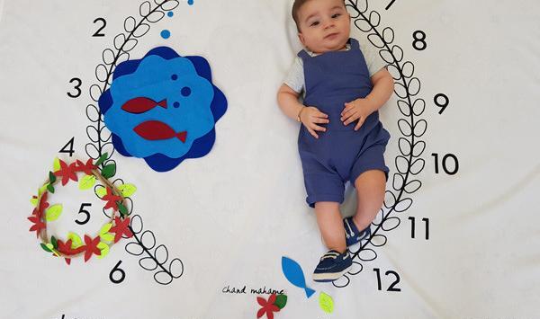 عکس ایده ماهگرد نوزاد بهاری