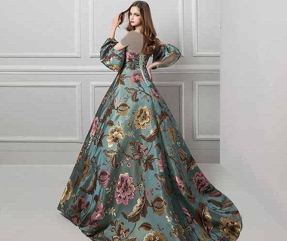 عکس لباس مجلسی زنانه گلدار