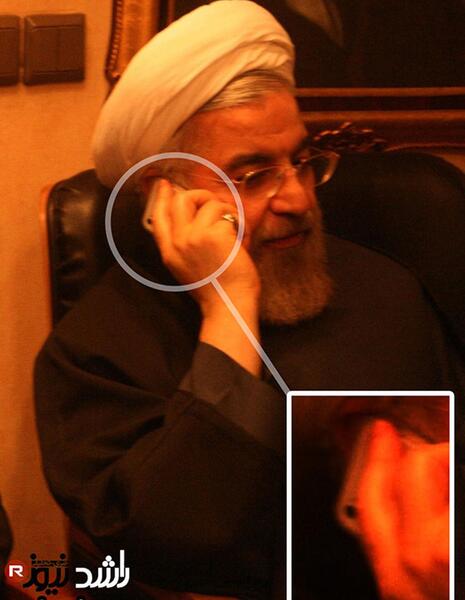 عکس حسن روحانی بدون عمامه