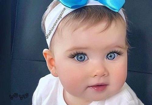 عکس بچه خوشگل چشم رنگی