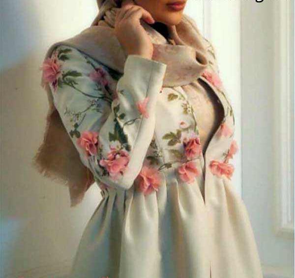 عکس مدل مانتو دخترانه جدید چین دار