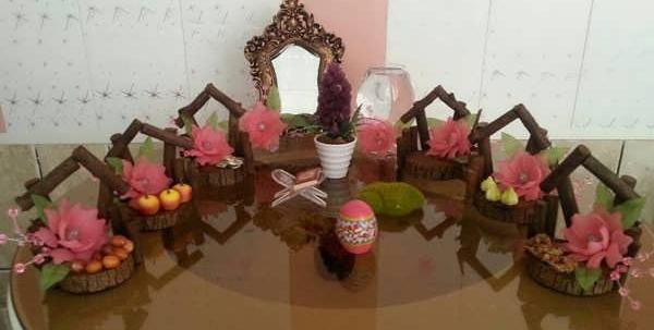 عکس هفت سین با سیخ چوبی