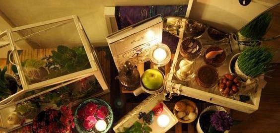 عکس هفت سین با سیخ چوبی