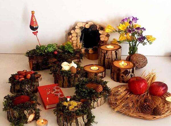عکس هفت سین با سیخ چوبی