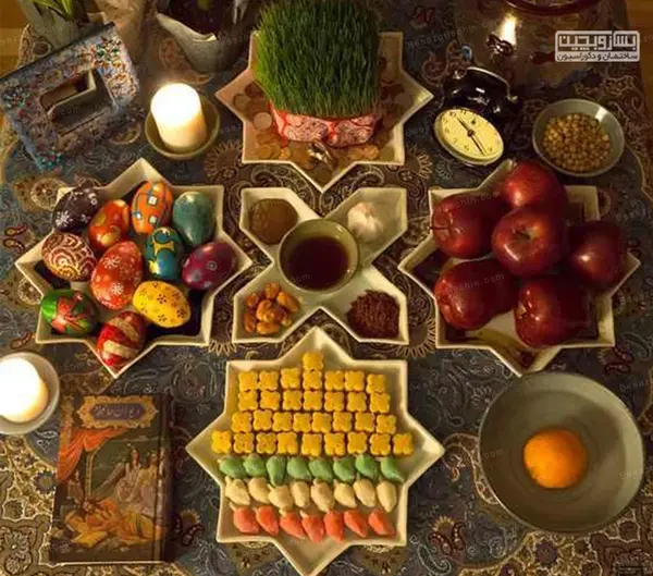 عکس سفره هفت سین روی سینی