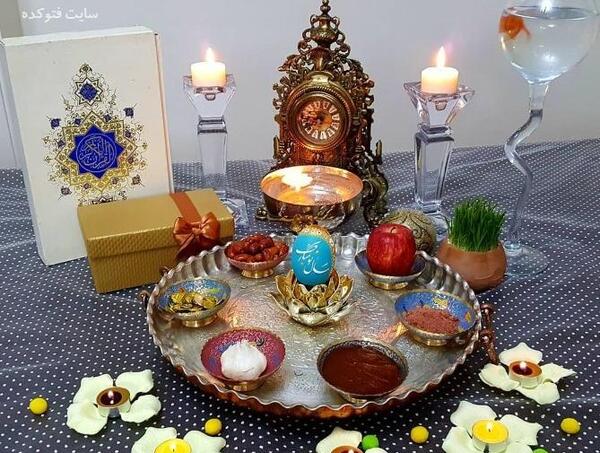 عکس سفره هفت سین روی سینی
