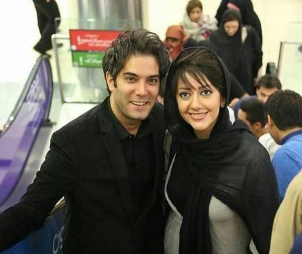 عکس امیر علی نبویان وهمسرش