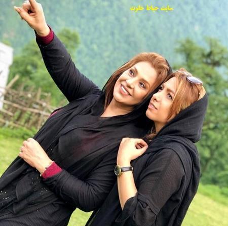 ژست عکس دونفره در جنگل