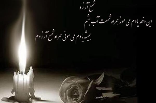 عکس شمع گل سیاه