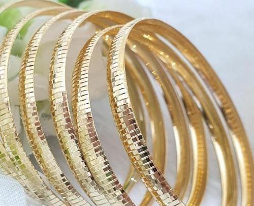 عکس النگو طلا آینه ای