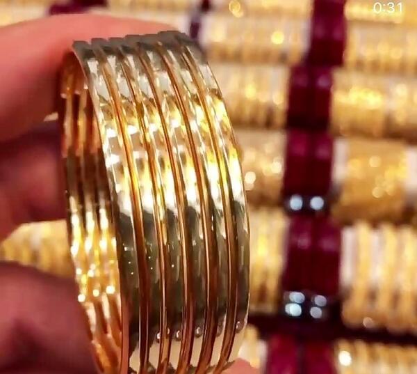 عکس النگو طلا آینه ای