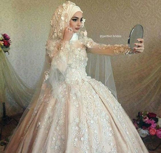 عکس لباس عروس حجابی