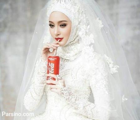 عکس لباس عروس حجابی