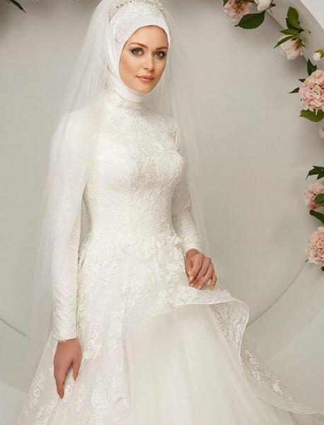 عکس لباس عروس حجابی