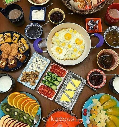 عکس ایده برای سفره صبحانه