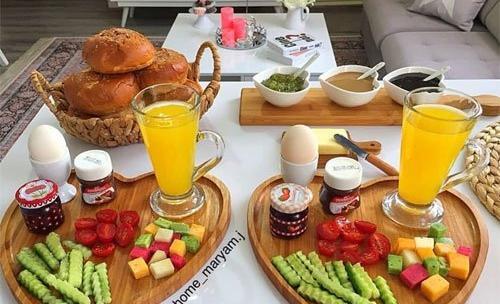 عکس ایده برای سفره صبحانه