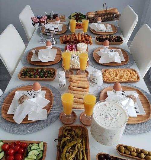 عکس ایده برای سفره صبحانه