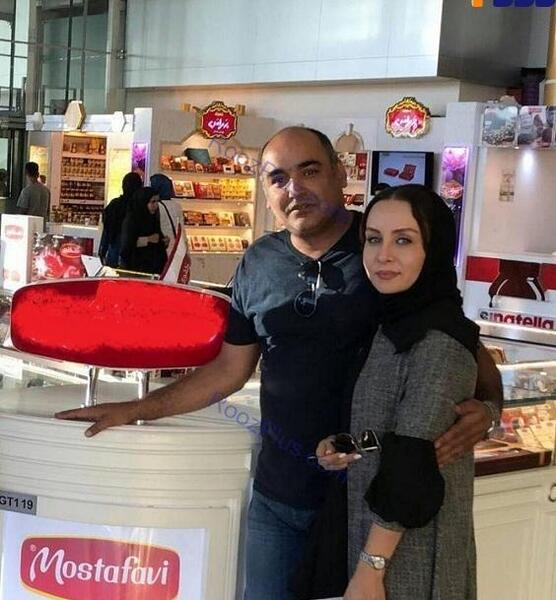 عکس رضا چلنگر و همسرش