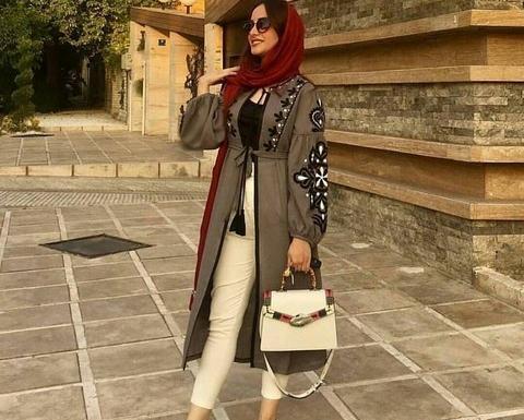 عکس مانتو جلو باز پاییزی