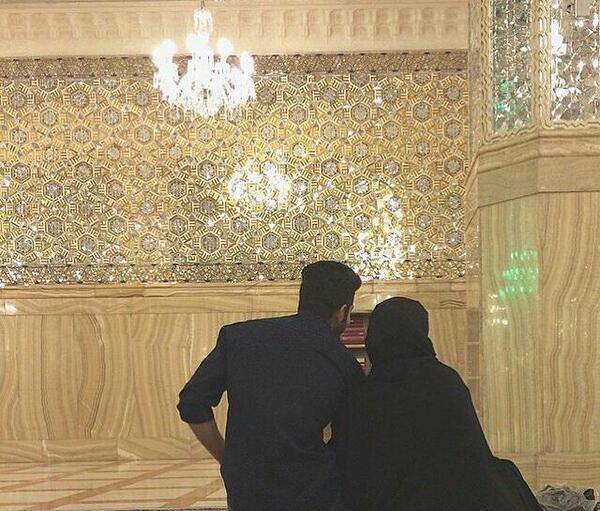 عکس عاشقانه دونفره با چادر