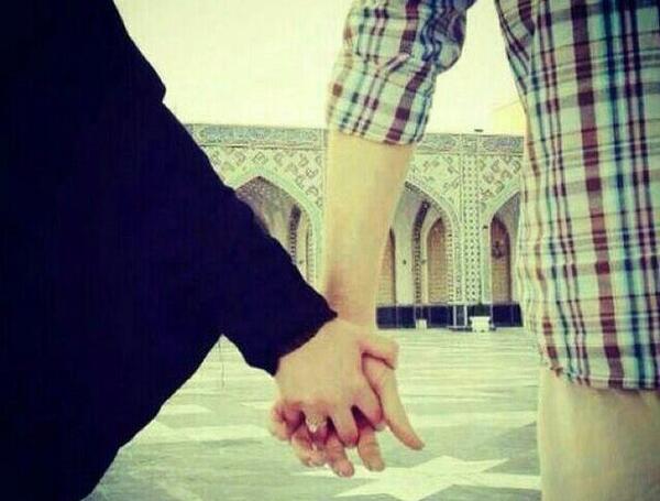 عکس عاشقانه دونفره با چادر