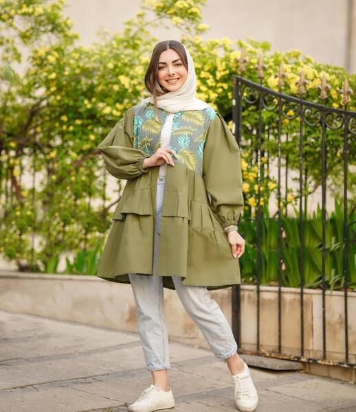 عکس مدل مانتو جدید پارچه ابروبادی