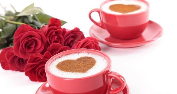 عکس قهوه و گل