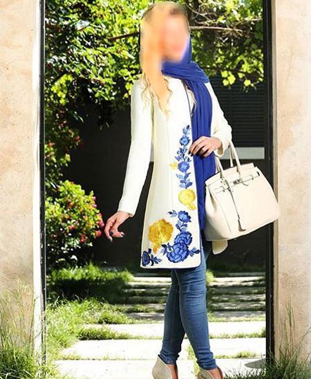عکس مانتو بلند پلیسه