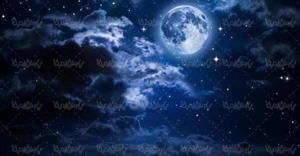 عکس منظره ماه در شب