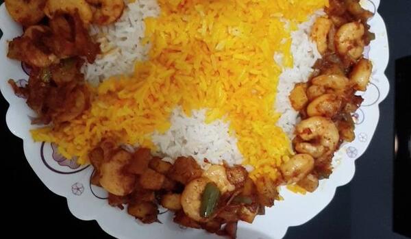 عکس غذا میگو
