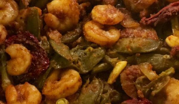 عکس غذا میگو