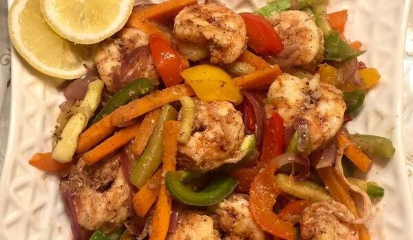 عکس غذا میگو