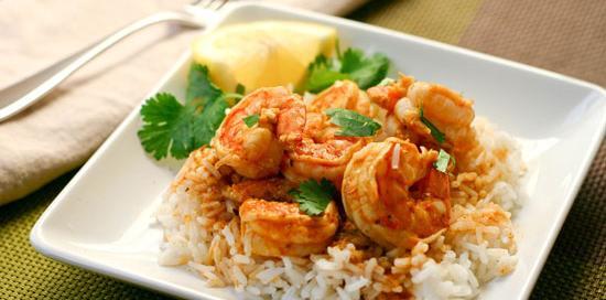 عکس غذا میگو