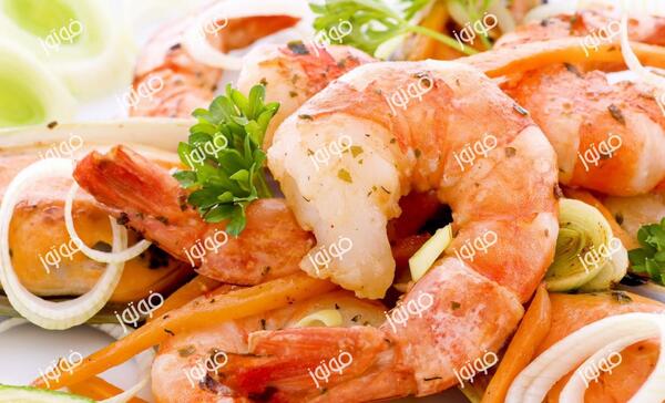 عکس غذا میگو