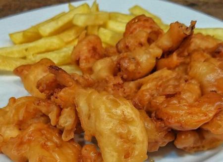 عکس غذا میگو