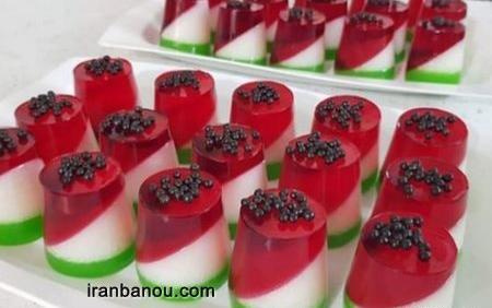 عکس ایده برای ژله هندوانه
