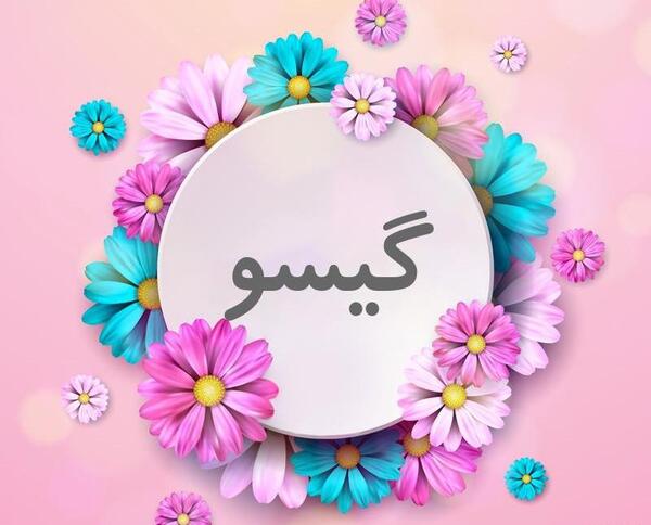 عکس نوشته ی گیسو