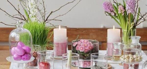 عکس ایده سفره هفت سین شیشه ای