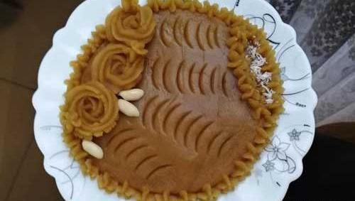 عکس حلوا خانگی ساده