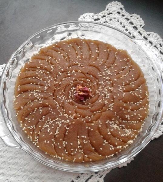 عکس حلوا خانگی ساده